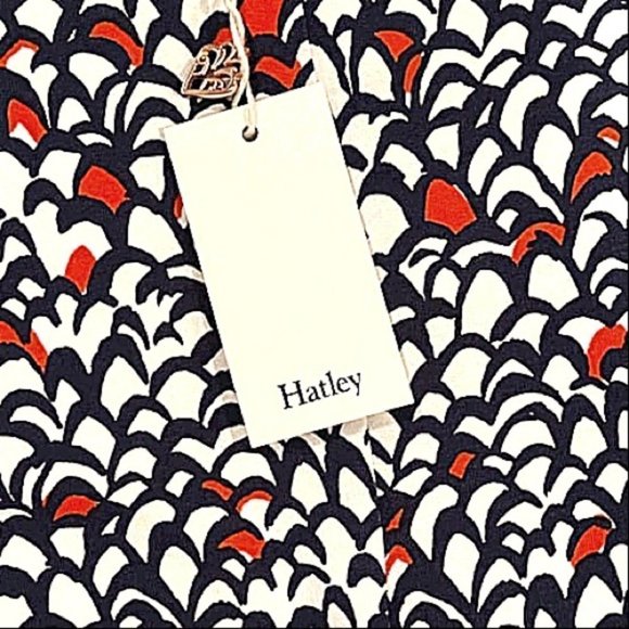 HATLEY Martine ~ Feathered Romantic A-Line Dress Twist Front NWT Lg. - Picture 8 of 14